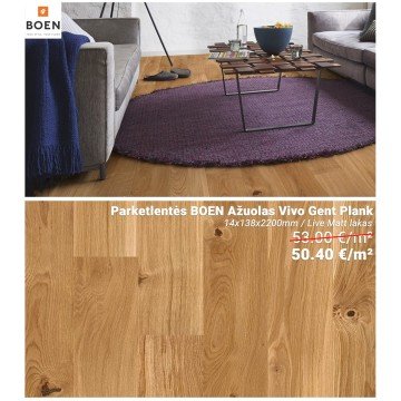 Speciali kaina BOEN Gent Plank parketlentėms – nuo 47 €/m²