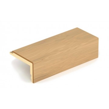 BOEN ąžuolinė laiptų briauna 14 mm parketui, profilis A 83 mm, su nuožulna, šukuota, Live Pure lakas, 2200 mm (1 vnt.)