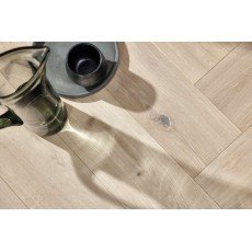 BOEN Herringbone Oak Vivo Pale White engineered wood flooring
