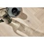 Hardwood Flooring BOEN Herringbone Click Oak Pale White Vivo Live Pure brushed
