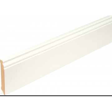MDF Skirting, white lacquer, Old German Prof., 18x120x2400mm