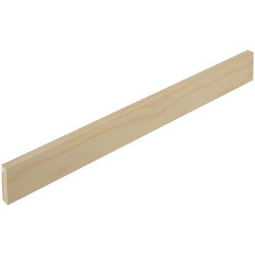 Skirting, Ash, Live Matt white, 14x55x2180mm