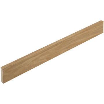 Skirting, Oak brush., Live Natural white, 14x55x2180mm