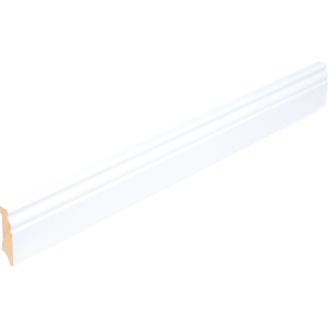 MDF Skirting, white lacquer, Old German Prof., 18x70x2400mm
