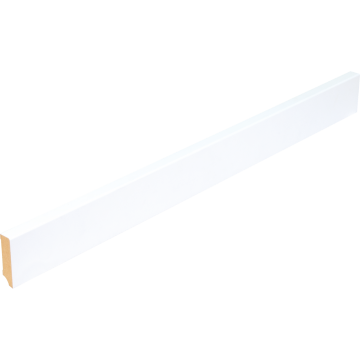 MDF Skirting Prof. 17, white, 16x58x2400mm