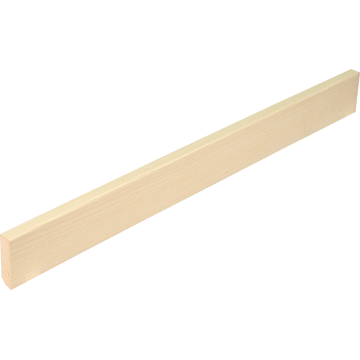 Skirtings veneered, Ash, white 16x58x2400mm