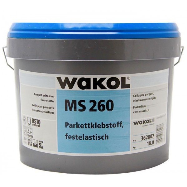 WAKOL MS 260 Tvirtai/elastingi parketo klijai 18kg. Įsigyti
