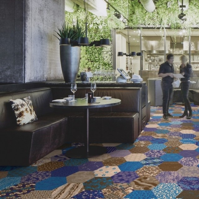 Flocked Flooring Forbo Flotex Vision Showtime Kimono Blue