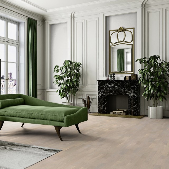 Hardwood Flooring BOEN Longstrip Oak White Concerto Live Pure brushed