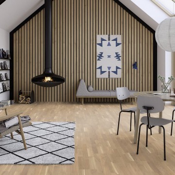 Parketlentės BOEN Longstrip Ąžuolas Finale Live Pure brushed