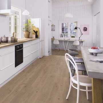 Hardwood Flooring BOEN 138mm Planks Oak Warm Grey Live Pure
