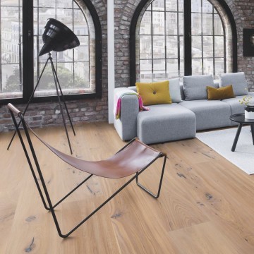 Parketlentės BOEN Chaletino Ąžuolas Vintage White Live Natural brushed