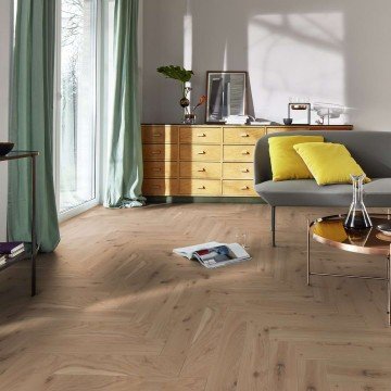 Parketlentės BOEN Herringbone Click Ąžuolas Vivo Live Pure šukuotas