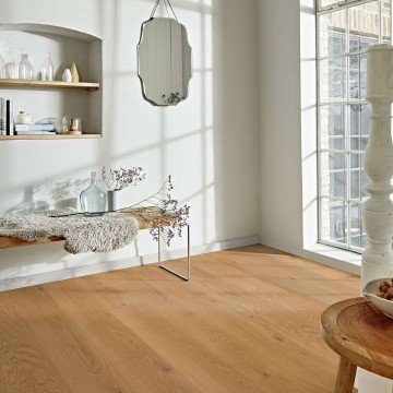 Hardwood Flooring BOEN 181mm Planks Oak Soft Brown Animoso Live Matt Plus brushed