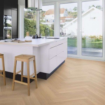 Parketlentės BOEN Herringbone Click Ąžuolas Adagio Live Pure šukuotas