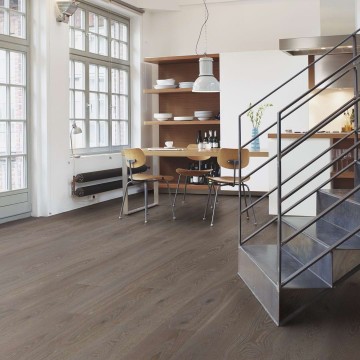 Parketlentės BOEN Planks 181mm Ąžuolas Graphite Vivo Live Natural brushed