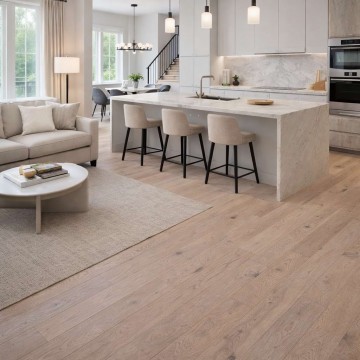 Hardwood Flooring BOEN 138mm Planks Oak Creation Pale White Live Pure brushed