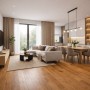 Hardwood Flooring BOEN 181mm Planks Oak Creation Soft Brown Live Pure brushed