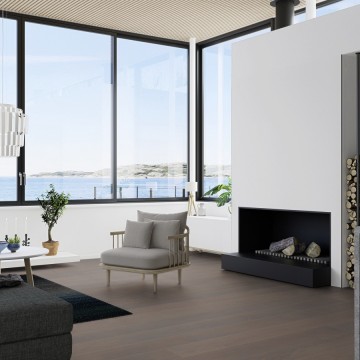 Parketlentės BOEN Stonewashed 209mm Ąžuolas Grey Pepper Live Natural brushed