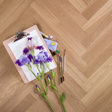Parquet Flooring COSWICK Herringbone Collection Oak Raw Sienna 1174-1509