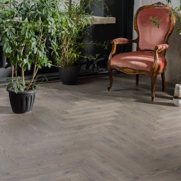 Parquet Flooring COSWICK Herringbone Collection Ash Norman Breeze 1274-3232