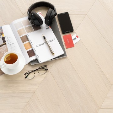 Parketlentės COSWICK Chevron Collectoin Ąžuolas White Frost 1134-1258