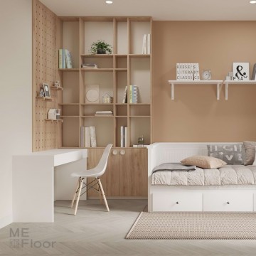 Parketlentės ME Floor Chevron 45 Ąžuolas Nature Creamy