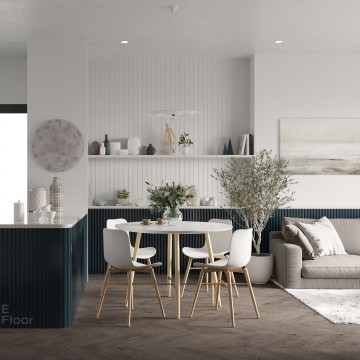 Parketlentės ME Floor Chevron 45 Ąžuolas Nature Dusk