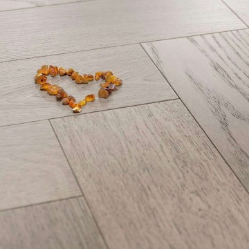 Hardwood Flooring ME Floor Herringbone 125mm Oak Nature Grey