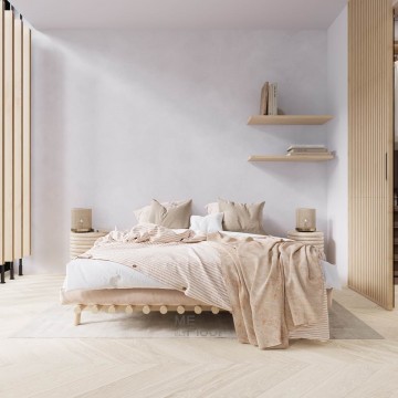 Parketlentės ME Floor Chevron 45 Ąžuolas Nature White Snow