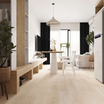 Parketlentės ME Floor Plank 220mm Ąžuolas Nature White Snow