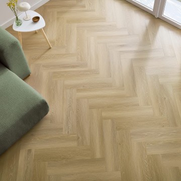 Luxury Vinyl Tile Arbiton Amaron Herringbone EIR Johannes Oak