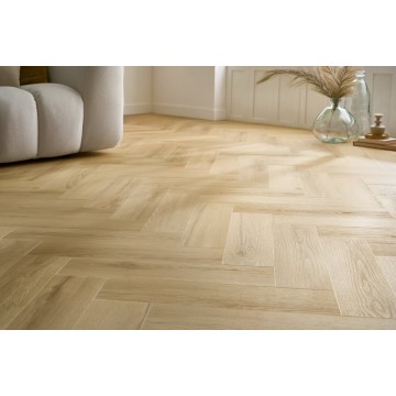 Vinilinės grindys Arbiton Amaron Herringbone EIR Acoustic Princeton Oak