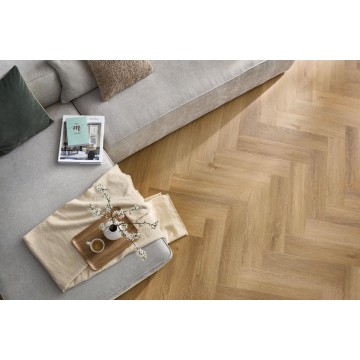 Vinilinės grindys Arbiton Amaron Herringbone EIR Acoustic Burbon Oak