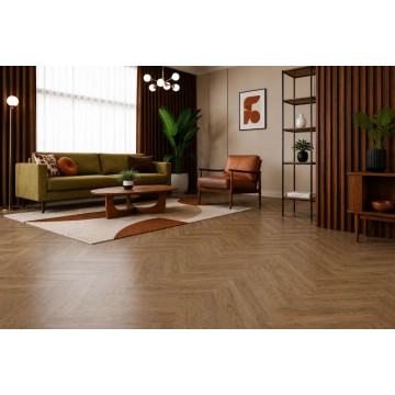 Vinilinės grindys Arbiton Amaron Herringbone Dryback Georgetown Oak