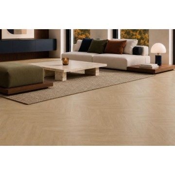 Vinilinės grindys Arbiton Amaron Herringbone Dryback Johannes Oak