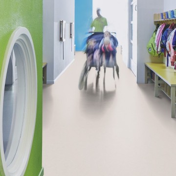 Homogeneous Vinyl Flooring Forbo Sphera Element Ivory