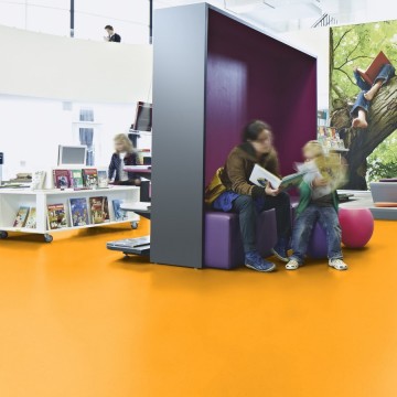 Homogeneous Vinyl Flooring Forbo Sphera Energetic Mandarin