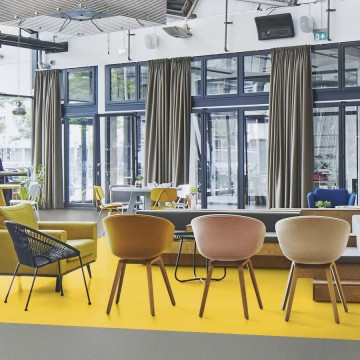 Homogeneous Vinyl Flooring Forbo Sphera Energetic Yellow