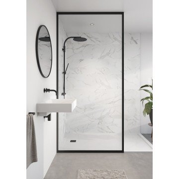SPC vinilinė grindų danga Lalegno Standard Panels 5 mm White Marble