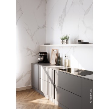 SPC Vinyl Flooring Lalegno Mega Panels 5mm White Marble