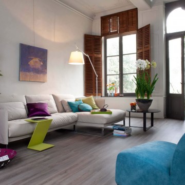 Luxury Vinyl Tile Moduleo Roots Green Ethnic Wenge 28282Q