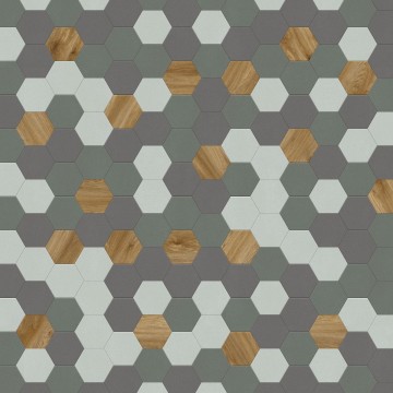 Vinilinės grindys Moduleo Moods Hexagon 349