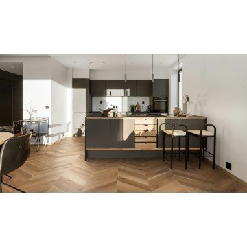 SPC vinilinė grindų danga Solen Chevron 2.5 mm Hillside Oak