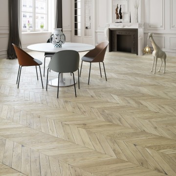 Parketas prancūziška eglutė Design Parquet Opéra Ąžuolas Rustic/Campagne 15x90x600, 14x90x600 mm Bespalvis lakas