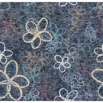Forbo Flotex Vision Floral Bloom Navy 241001