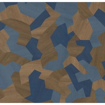 Forbo Sarlon 98507 Blue Shaped Wood