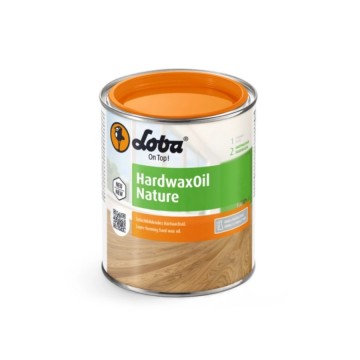 LOBA HardwaxOil Nature for a raw-wood look, 2.5 L