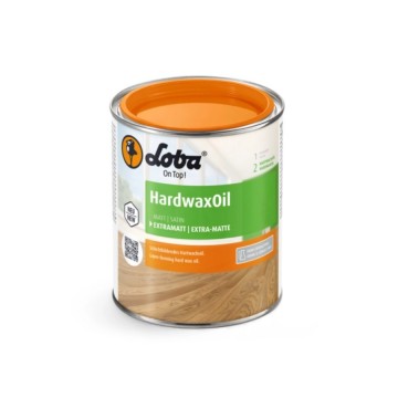 LOBA HardwaxOil hardwax oil for parquet, extra-matt, 0.75 L