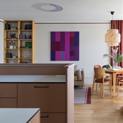 An apartment designed by Natalia Galonskaya. Boen hardwood flooring